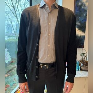 John Varvatos cardigan size L made of silk and velvet